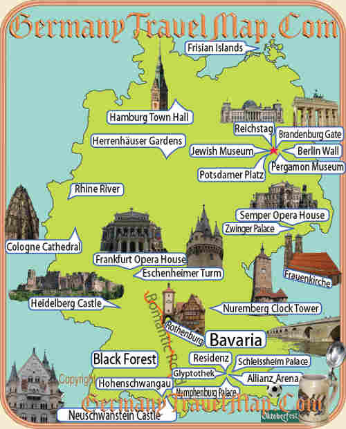 Germany Attractions Map